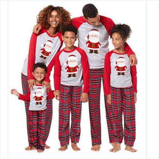Cute Santa Claus Long-Sleeved Pyjamas Set