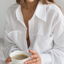 Load image into Gallery viewer, Double Layered Cotton Shirt Pyjamas Set