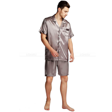 Load image into Gallery viewer, Men's Silk Nightwear Pyjama Set