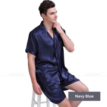 Load image into Gallery viewer, Men's Silk Nightwear Pyjama Set