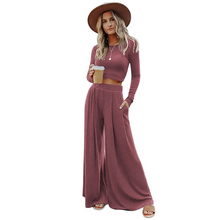 Load image into Gallery viewer, Wide Leg Pyjamas with Matching Full Sleeve Top