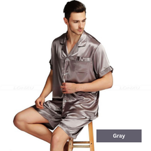 Load image into Gallery viewer, Men's Silk Nightwear Pyjama Set