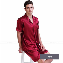 Load image into Gallery viewer, Men's Silk Nightwear Pyjama Set