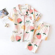 Load image into Gallery viewer, Fruits Printed Pajamas Set