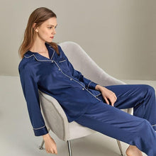 Load image into Gallery viewer, Long Sleeve Silk Family Matching Pajamas