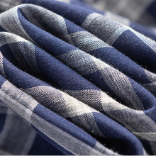 Load image into Gallery viewer, Men Navy Blue Large Grid Pyjamas