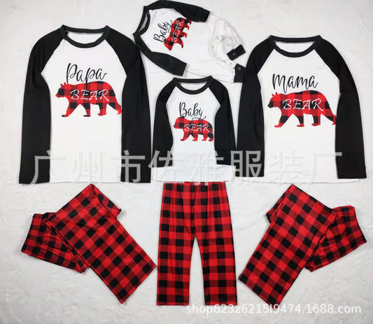 Red & Black Christmas Pyjama Set