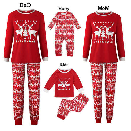 Red Christmas Matching Family pyjama Set