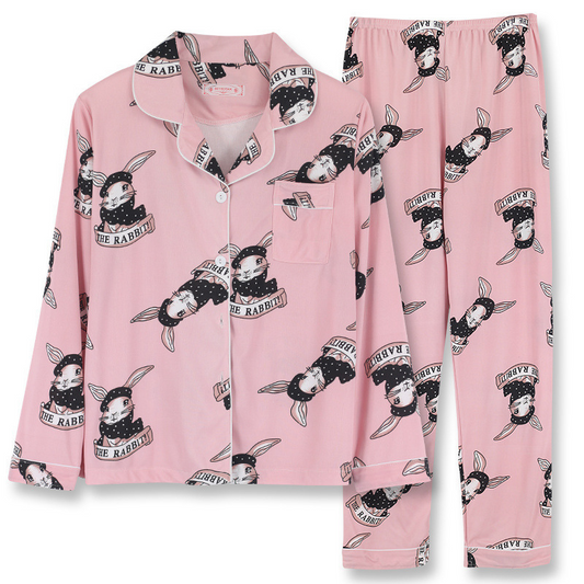 Pink Rabbit Pyjamas Set