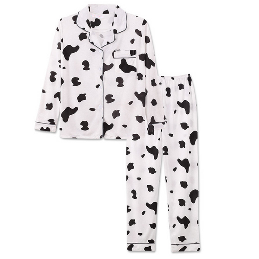 Cow Printed Pyjamas Set