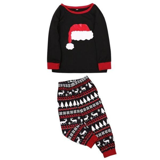 christmas-hat-print-Pyjama-set-for-men