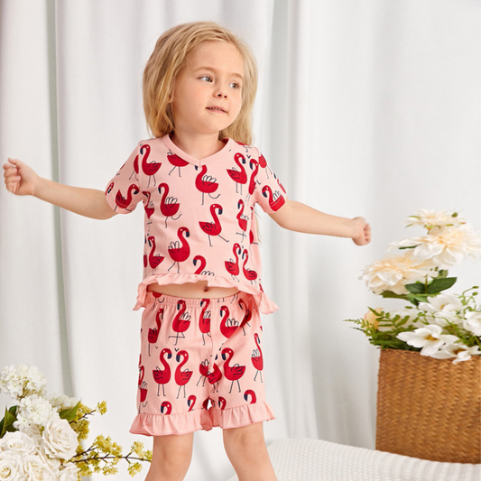 printed-Pyjamas-short-sets-for-girls