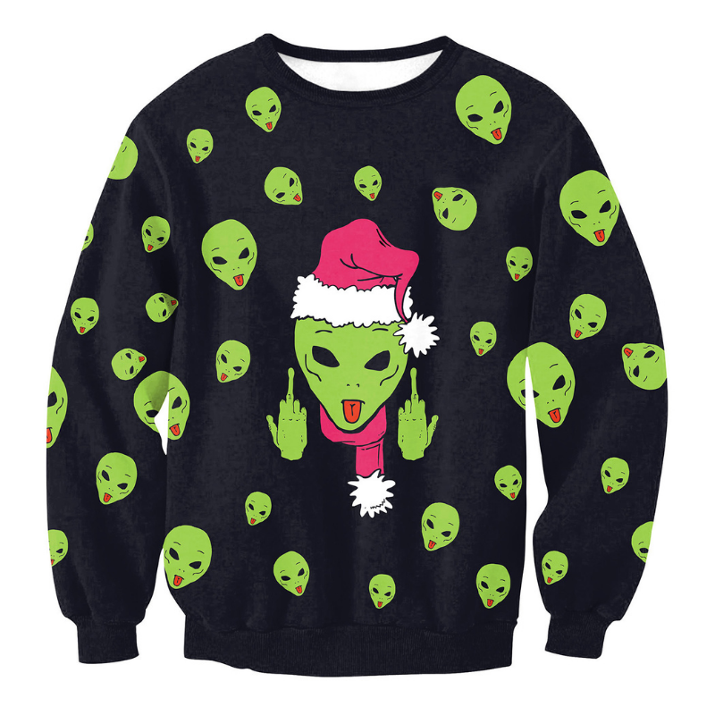 Men & Women Grinch Christmas Ugly Sweater