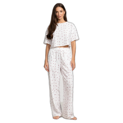 Women's Crop Top Cotton Pajama Set