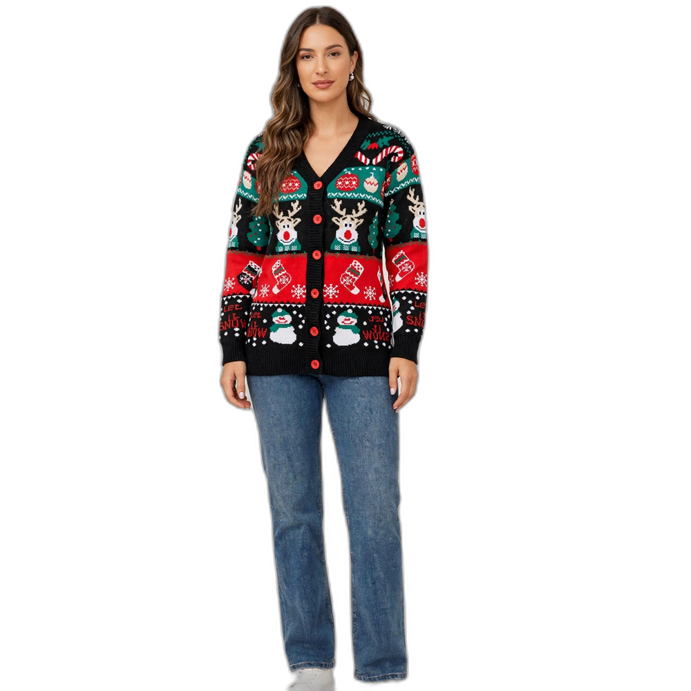 Knitted Cardigan Christmas Ugly Sweater