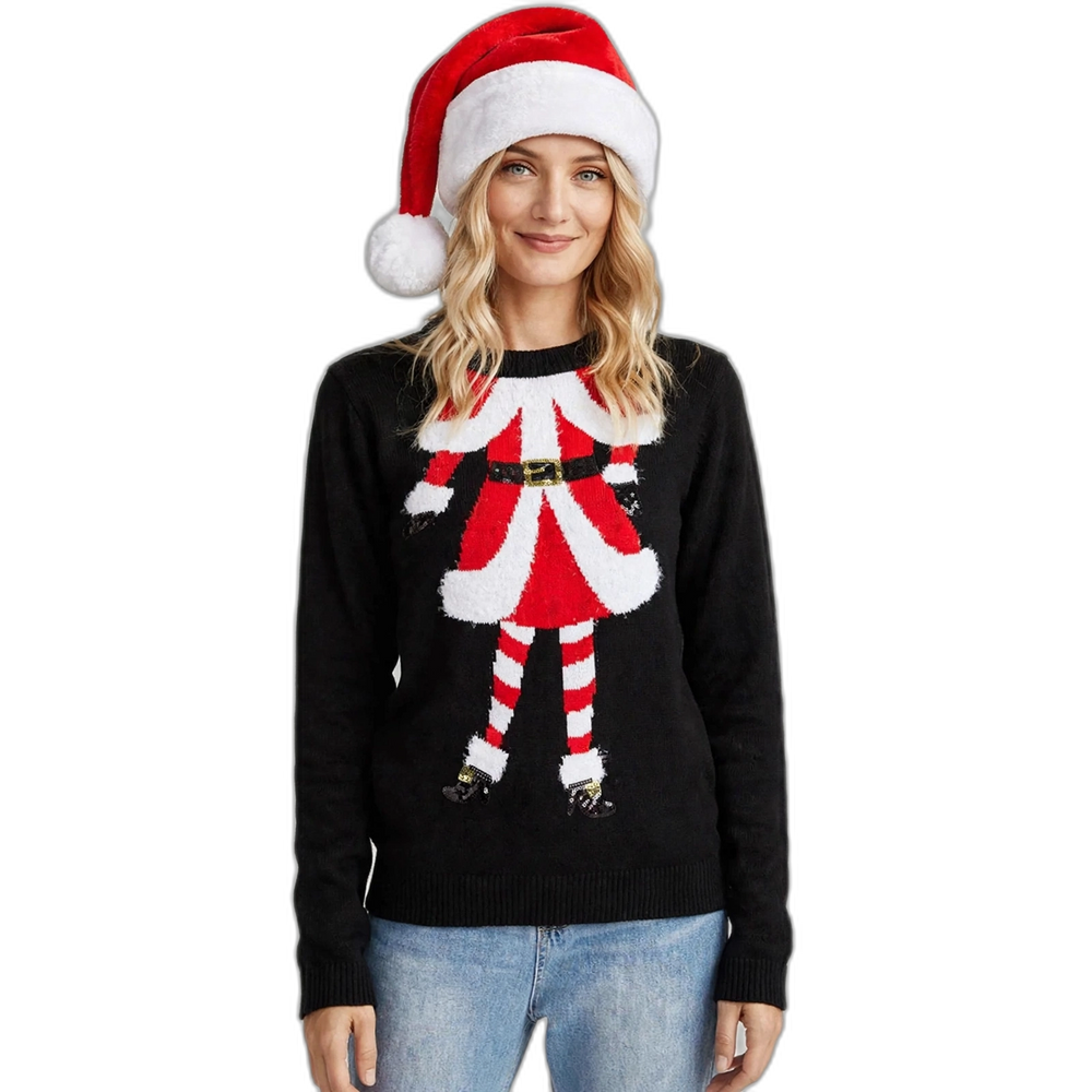 Women's Christmas Embroidered Sweater