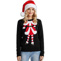 Women's Christmas Embroidered Sweater