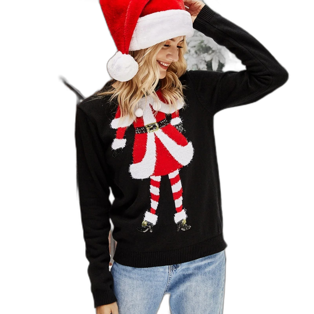 Women's Christmas Embroidered Sweater
