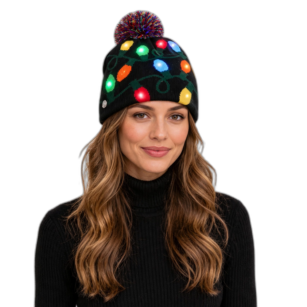 LED Lighted Christmas Hats