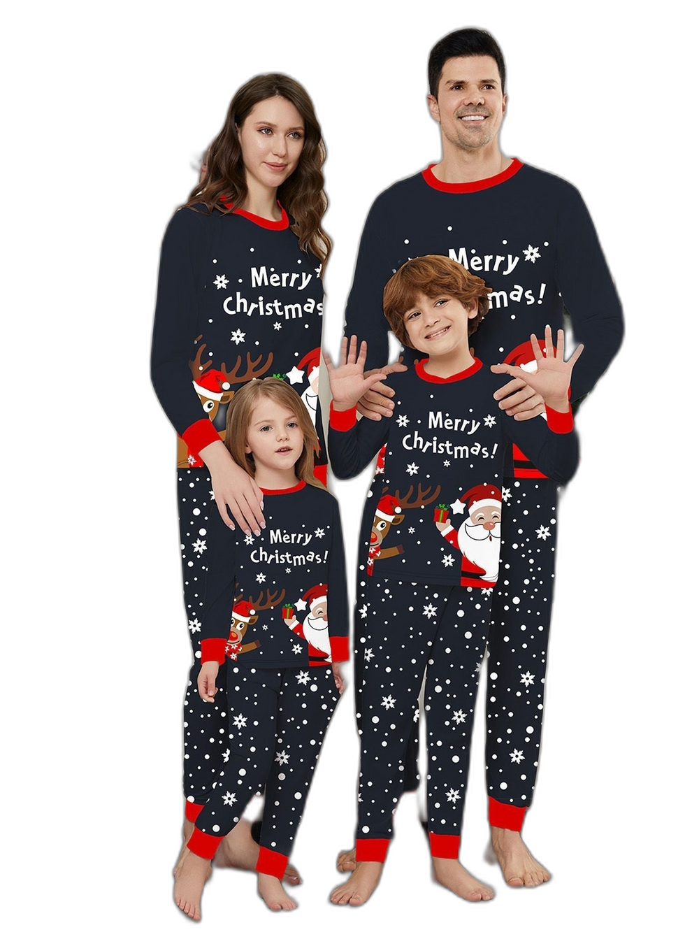 Merry Christmas Snowflake Family Pajama Set