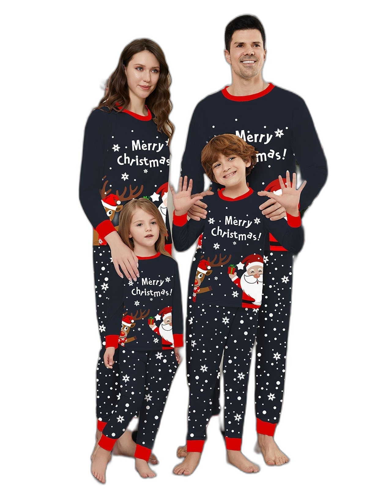Merry Christmas Snowflake Family Pajama Set