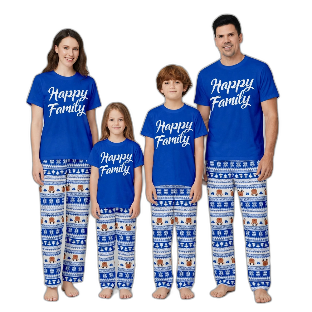 Family Happy Christmas Matching Pajama Set