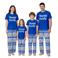 Family Happy Christmas Matching Pajama Set