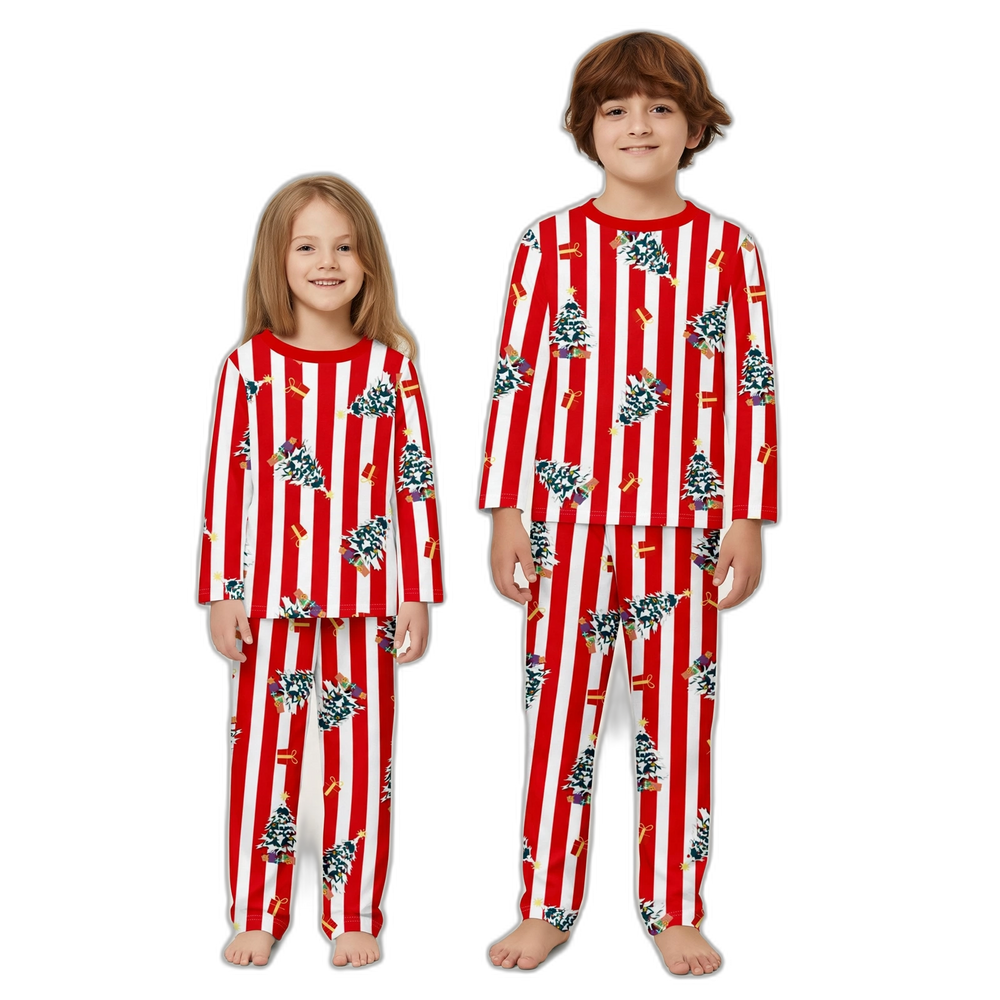 Family Striped Print Matching Pajamas