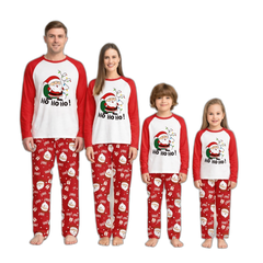 Red & White Santa Family Pajama Set