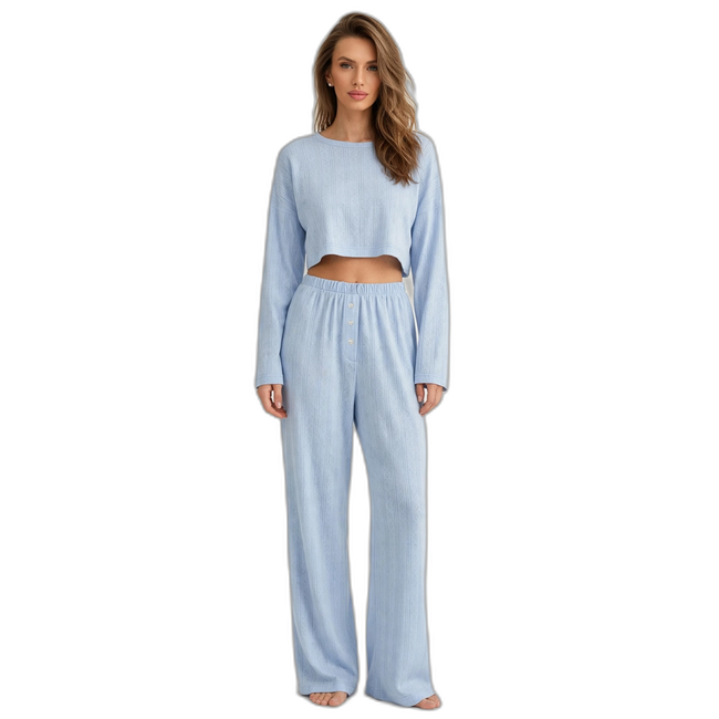 Women's Wide-Leg Loose-Fit Pyjama Set