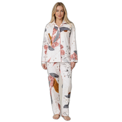 Women’s Cotton Long Sleeve Print Pajama Set