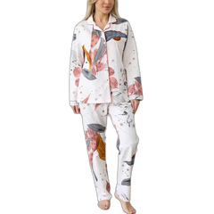 Women's Cotton Long Sleeve Print Pajama Set