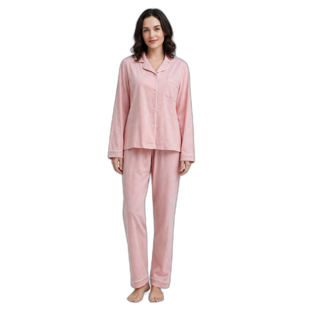 Women's Cotton Cardigan Pajama Set