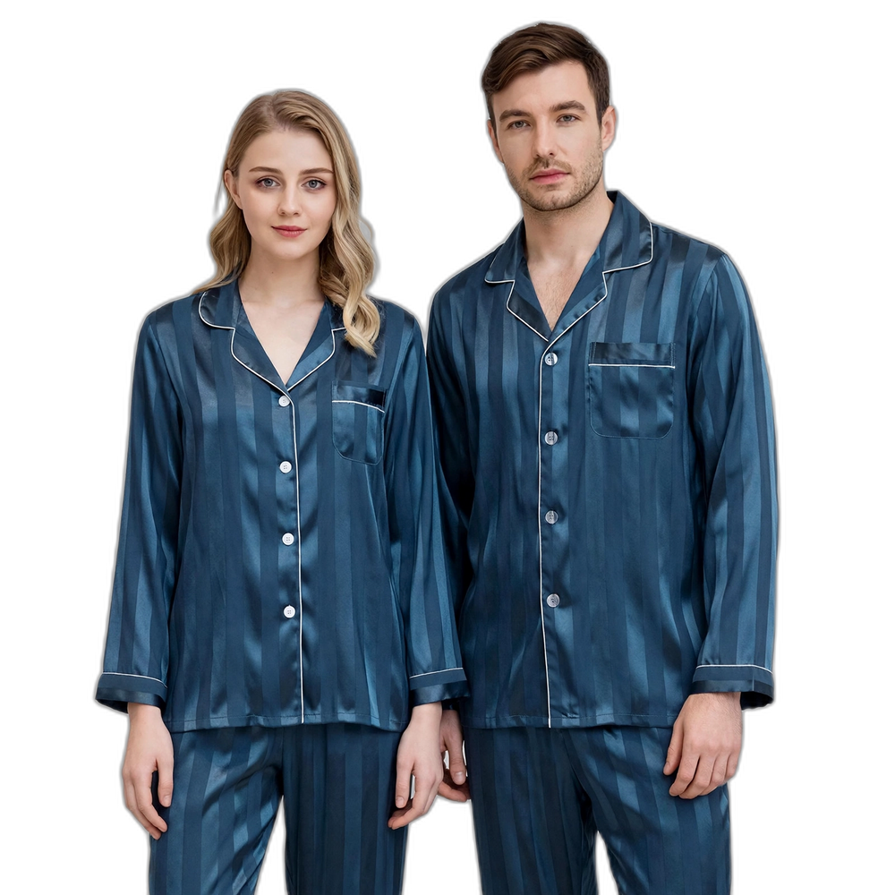 Couple Satin Pajama Set