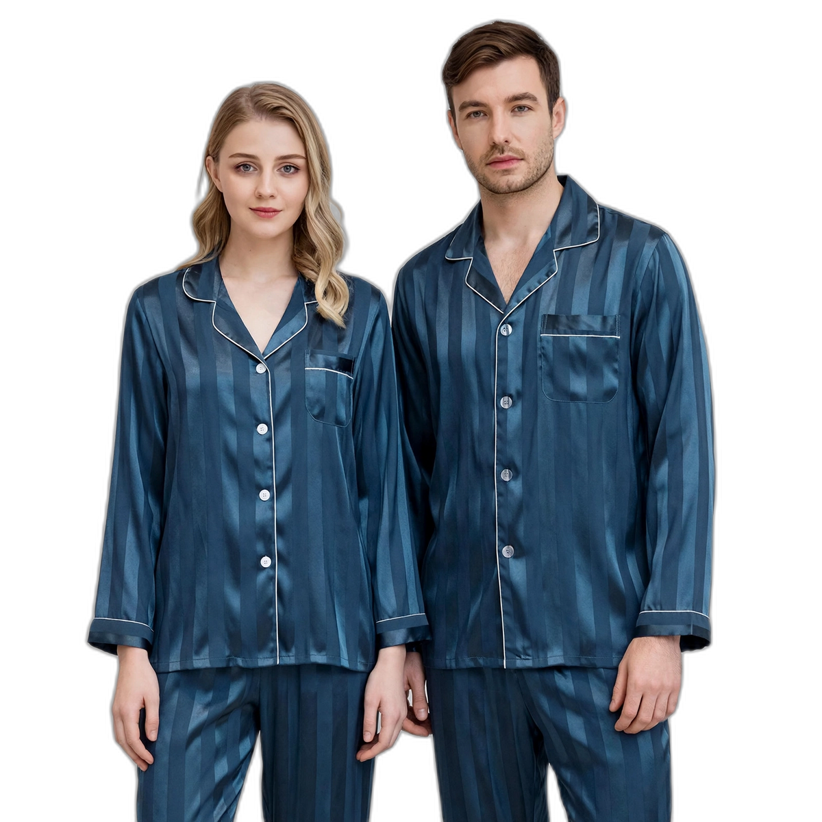 Couple Satin Pajama Set