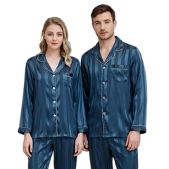 Couple Satin Pajama Set