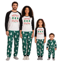 Merry Christmas Check Family Pajama Set