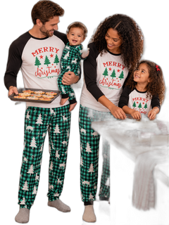 Merry Christmas Check Family Pajama Set