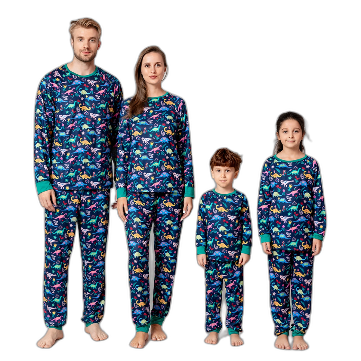 Dinosaur Print Family Christmas Pajama Set