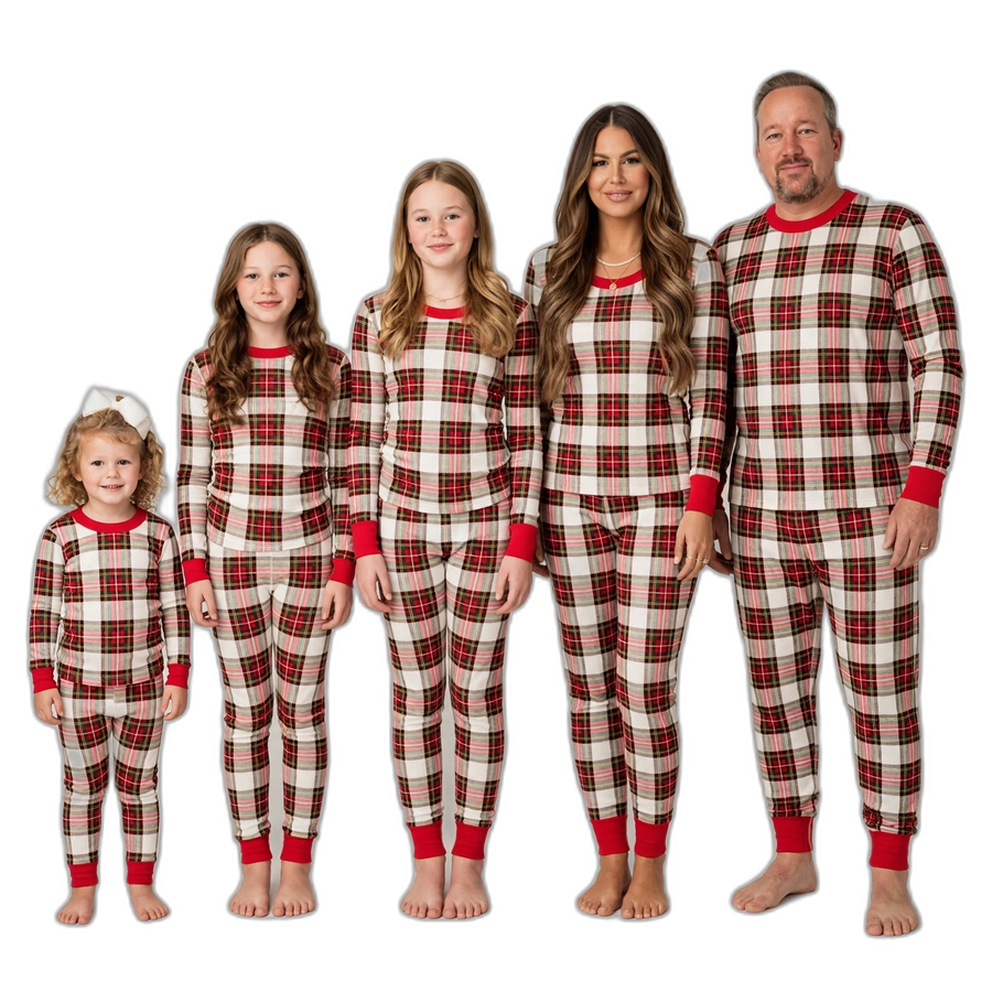 Check Print Family Christmas Pyjama Set