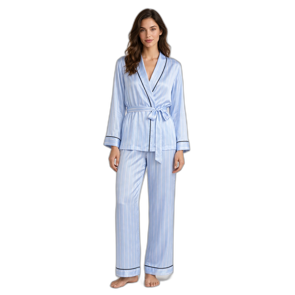 Women's Silk Nightgown & Trouser Set
