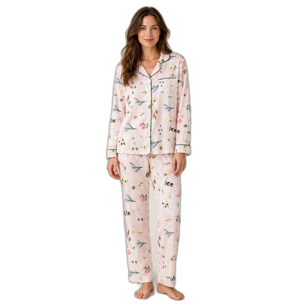 Pink Bluebell Pajama Set