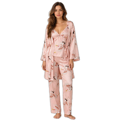 Pink Flamingo 3-Piece Pajama Set