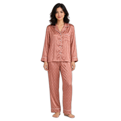 Women’s Foundation Dots Silk Pajama Set
