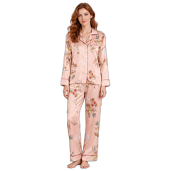 Pink Flowers Pajama Set