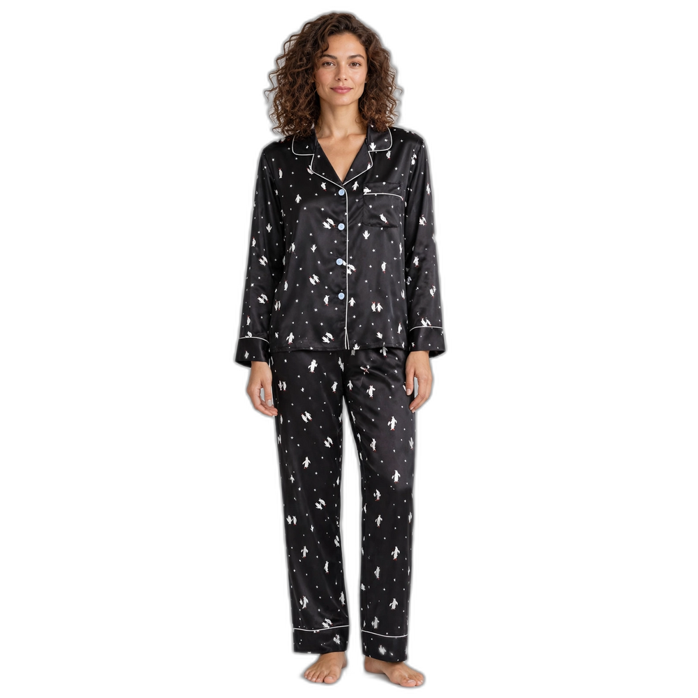 Penguin Silk Pajama Set