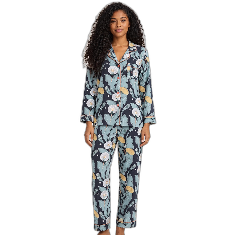 Women's Dandelion Floral Pajama Set