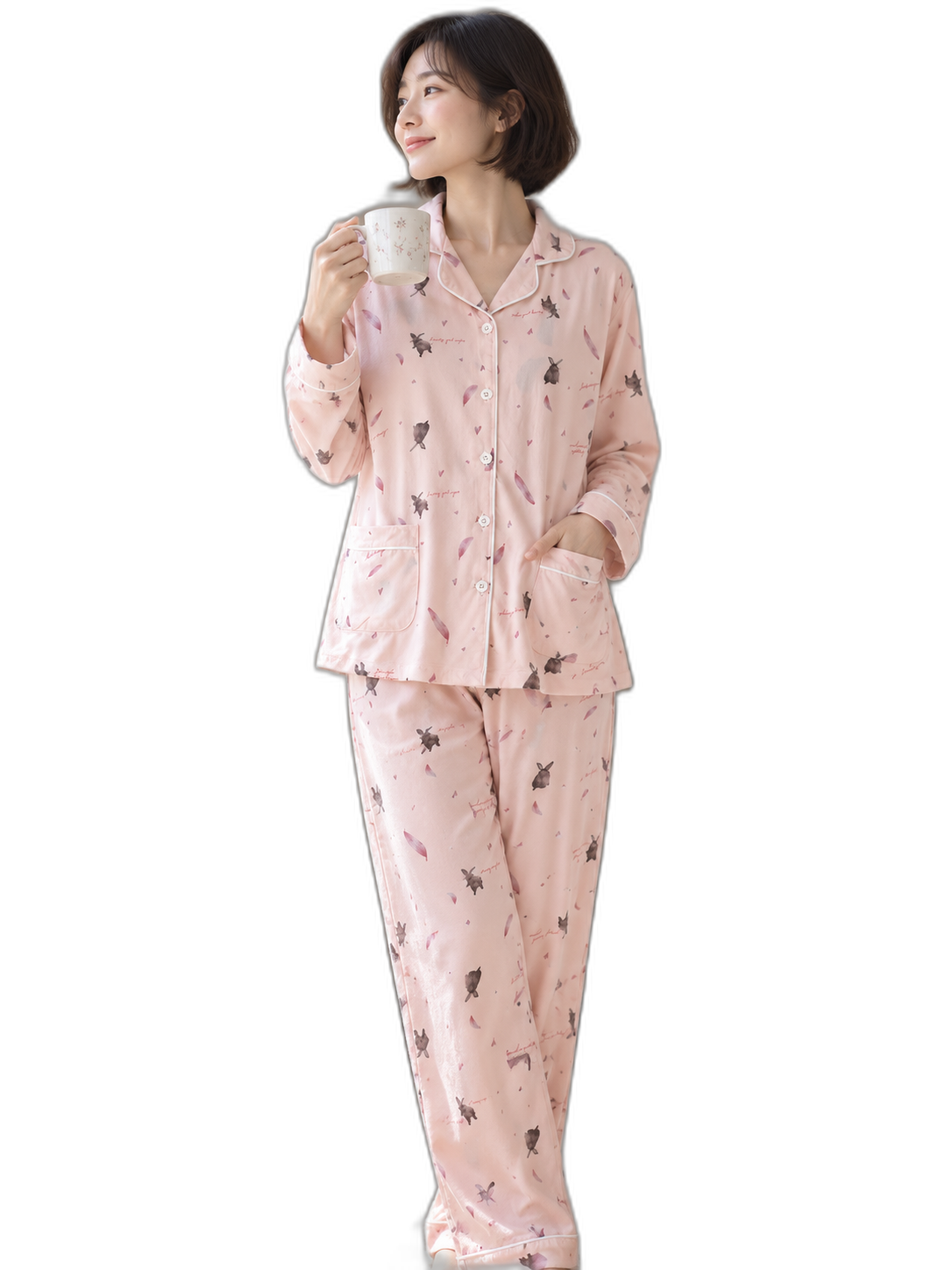 Kids' Little Rabbit Cotton Pajama Set