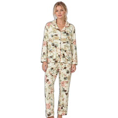 Peony Flower Print Pajama Set