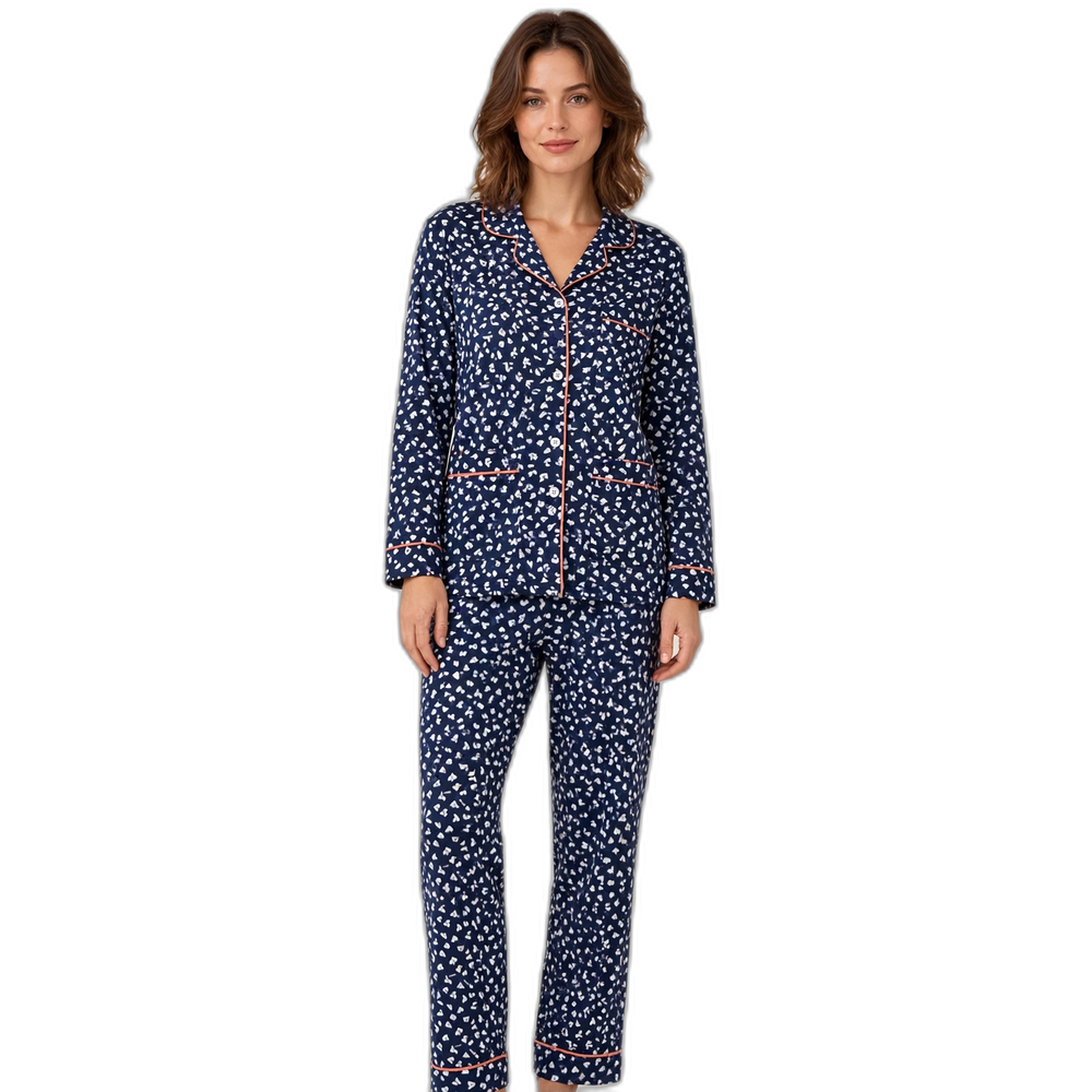 Women's Heart Print Pajama Set